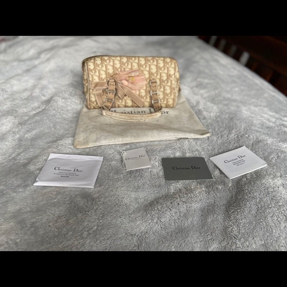 SoldChristian Dior Romantique Monogram Trotter Bag